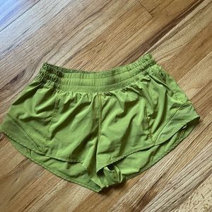 Lululemon Green Running Shorts